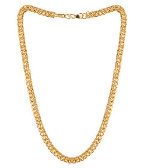 Jul 18, 2021 · the chains fasten with a 10k yellow gold lobster clasp that is very strong and easy to use (2mm chain features a spring ring clasp). Onnet 1 Gram Gold Plated Linked Chain For Men: Buy Online at Low Price in India - Snapdeal