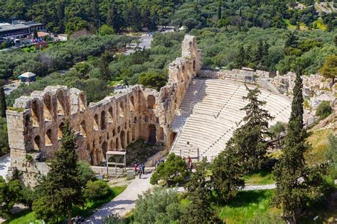 The Odeon Of Herodes Atticus On The South Slope Of The Acropolis
