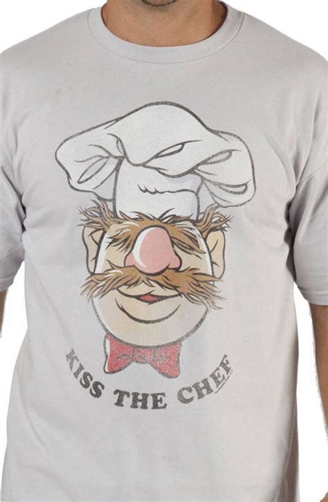 Kiss The Chef Muppets Swedish Chef T Shirt Chef Shirts