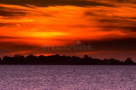 Sunset Lake Stock Photo Image Of Shore Nature Lake 66633942