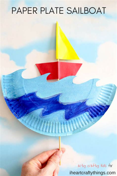 Sail Away With This Interactive Paper Plate Sailboat Craft For Kids