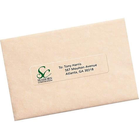 Avery® 18661 Clear Inkjet Address Labels With Easy Peel® 1 X 4 200