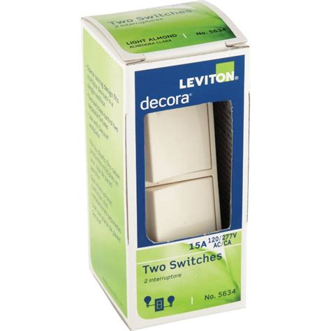 Buy Leviton Single Pole Duplex Switch Light Almond 15