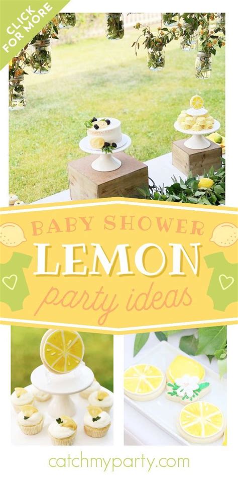 Summer Lemon Themed Baby Shower Baby Shower Summer Lemon Themed Baby