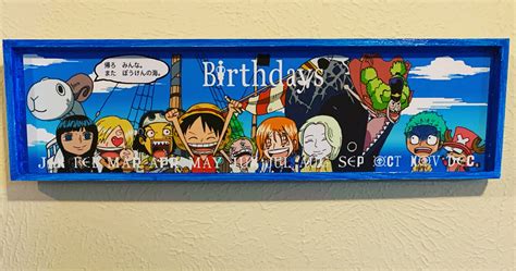 One Piece Birthday Calendar By Eilforte On Deviantart