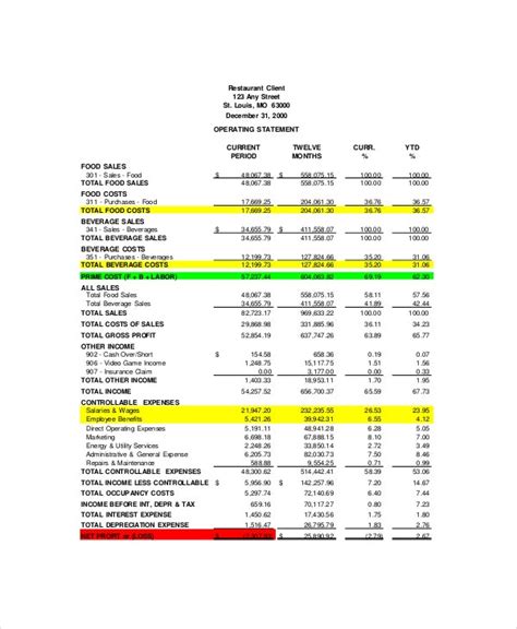 What they are and what information they provide. Financial Statement Template - 12+ Free Word, Excel, PDF ...