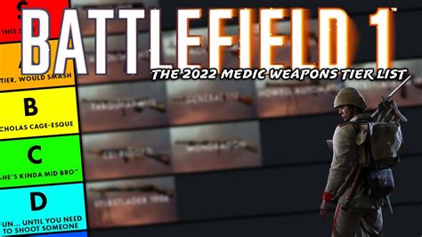 The Medic Weapons Tier List Battlefield Youtube