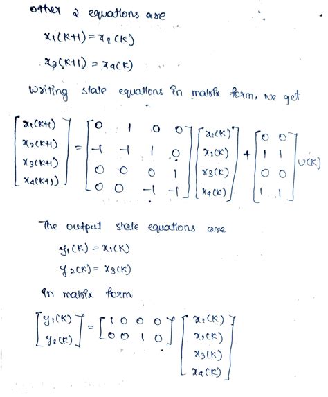 [solved] Problem 2 Find The State Space Model For The Given System Y K Course Hero