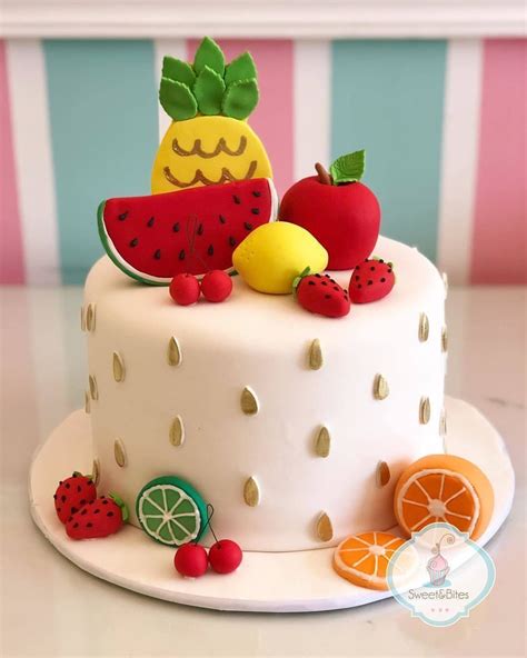 Professional Cake Decorating Bolo De Aniversário De Frutas Bolo De