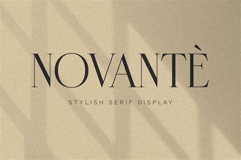 Novante Stylish Display Serif Font Dafont Free