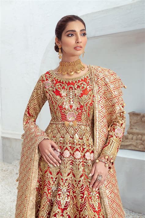 Pakistani Red Bridal Dress Wedding Reception Dress Indian Etsy Uk
