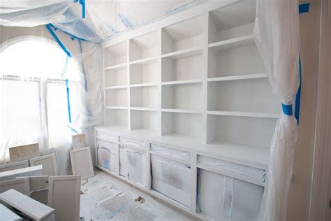 How To Prime And Paint Built Ins We Built Our Own Diy Built Ins In Our