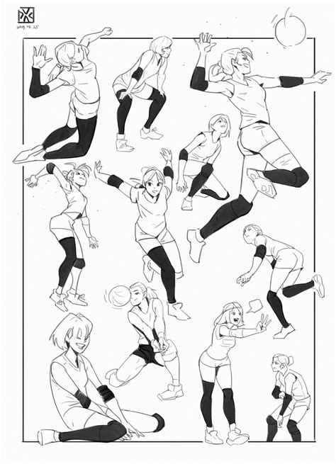 Anime Drawing Of Volleyball In Action This Manga Character Is Now An Actual Member Of The
