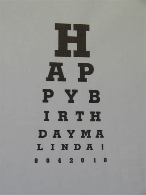 This Present Life Personalized Eye Chart