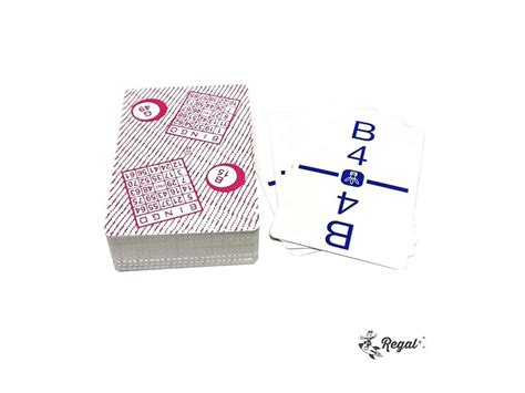 Bingo Calling Card Deck With Durable Plastic Coating High Contrast