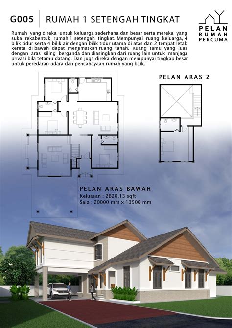 Maybe you would like to learn more about one of these? Plan Rumah 1 Tingkat Setengah - Desain Dekorasi Rumah