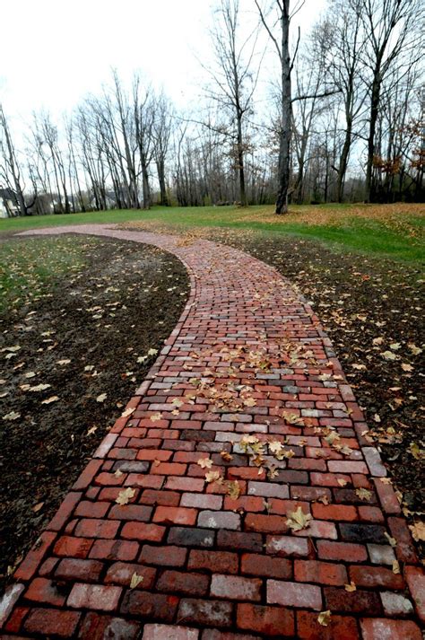 Brick Pathway Brick Garden Side Yard Landscaping