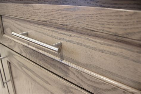 Discover 3m oak kitchen worktop worktops. Quad Cities, IL Oak Kitchen In Heather Gray Stain.with ...