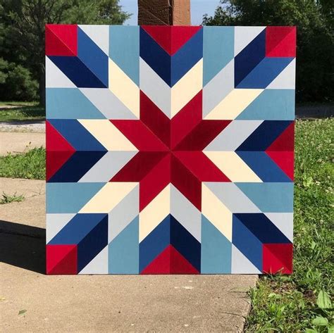 Handcrafted 8 Point Star Barn Quilts Garden Decoration Etsy