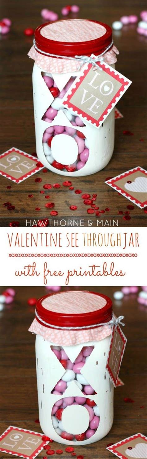 54 Mason Jar Valentine Ts And Crafts Valentines Diy