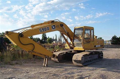 John Deere 590d Excavator Being Dismantled Salt Lake City Ut