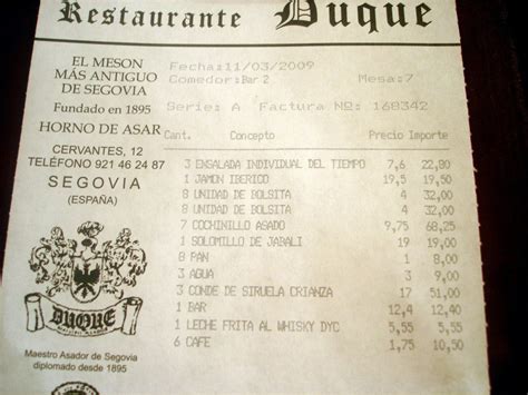 Su tradición culinaria se ha ido manteniendo con el paso. Comer en Segovia: Restaurante Casa Duque para turistas ...