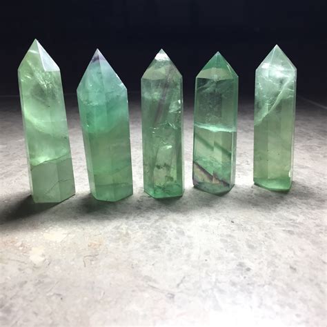 Green Fluorite Crystal Points | Crystality.co.uk