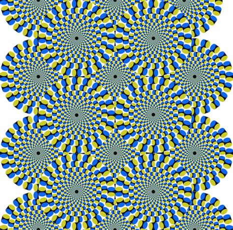 Moving Colorful Circles Forming An Optical Illusion Public Domain Vectors