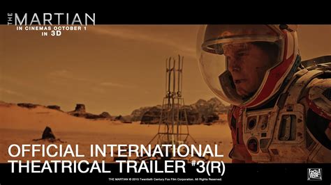 The Martian [official International Theatrical Trailer 3 In Hd 1080p ] R Youtube