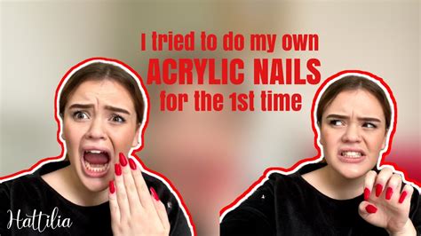 › homemade acrylic nail liquid substitute. I tried to do my own ACRYLIC NAILS - YouTube