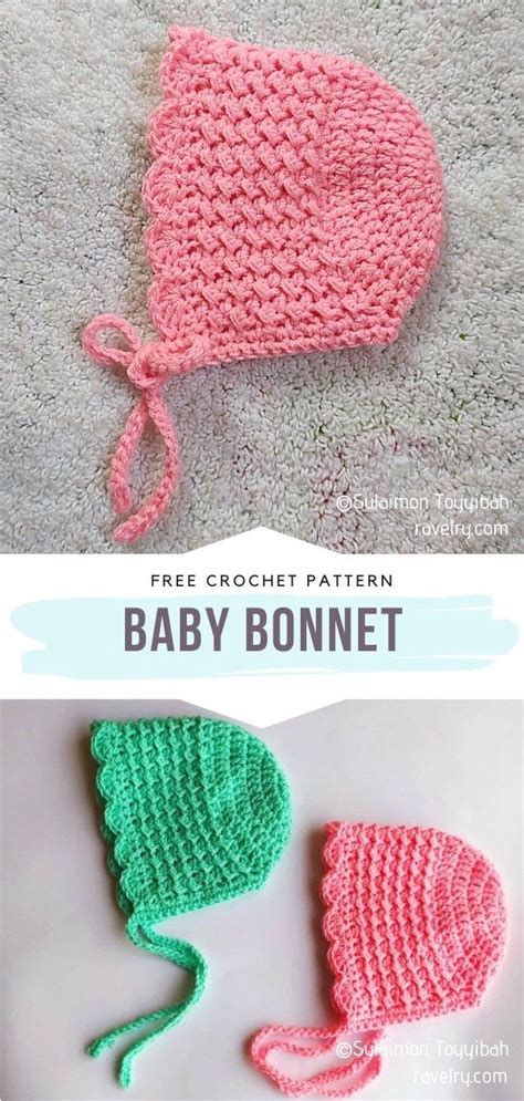 Charming Baby Bonnets With Free Crochet Patterns Crochet Patterns