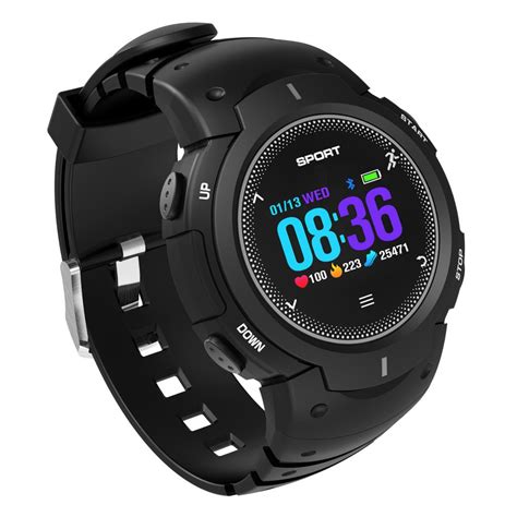 Mens Military Sports Smart Watch Tempered Glass Fitness Heart Rate