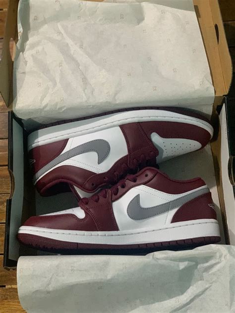 Jordan 1 Low ‘cherrywood Red Mens Fashion Footwear Sneakers On