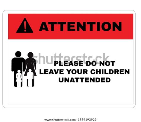 Prevention Signs Attention Board Message Please Stock Vector Royalty