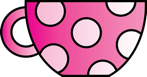 Pink Polkadot Teacup Clipart Freebie Clip Art Freebies Clip Art