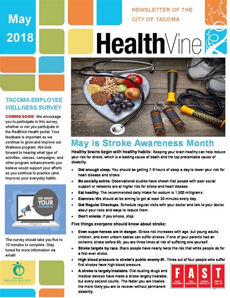 Health Vine Newsletters Tacoma Employee Wellness
