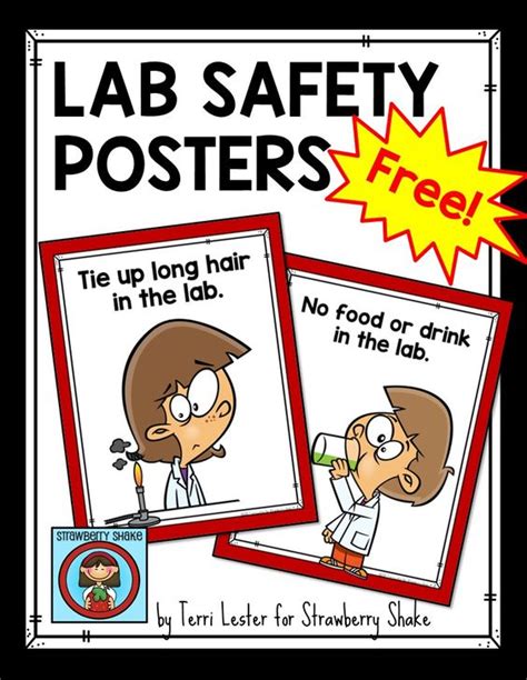 There are 43 posters included and each one includes an important science lab rule as well as a creative hashtag related to that rule. Lab safety, Safety posters and Life science on Pinterest