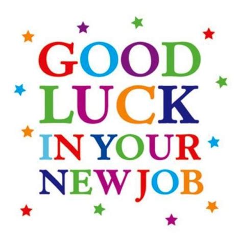 New Good Luck In Your New Job