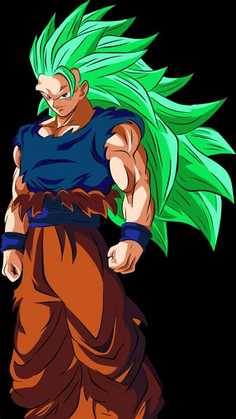 Son Goku Ssj3 Green Dragões Anjo Guerreiro Guerreiro