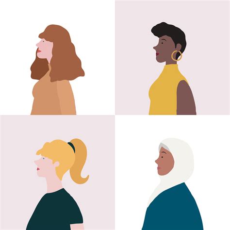 Collection Of Women In Profile Vector Download Free Vectors Clipart