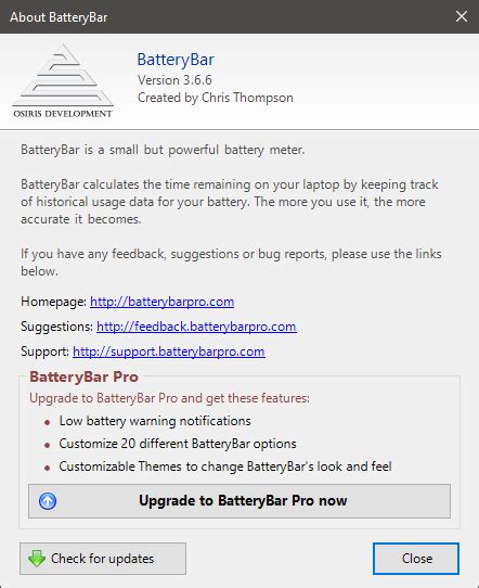 Review Batterybar App For Windows 10 Bytesrefresh