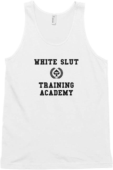 Queen Of Spades Bbc Hotwife Tank Top Shirt White Slut Training Academy At Amazon Mens Clothing