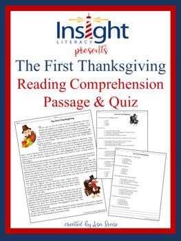 thanksgiving reading comprehension passage  questions