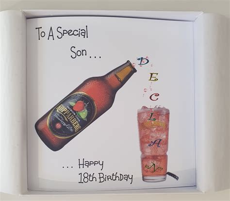 Personalised 18th Birthday Card Son Any Age Sku20 Lisa Donald Creative
