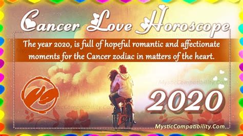 Your spouse could make an announcement today about guests coming to visit, and you might not be too thrilled. Cancer Love Horoscope 2020 - Love & Relationship Predictions