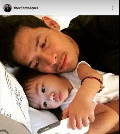 In Photos Christian Vasquez With His Little Inday Abs Cbn