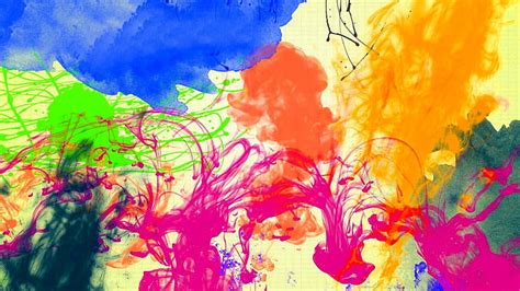 Hd Wallpaper Assorted Color Paint Illustration Drops Squirt Colors