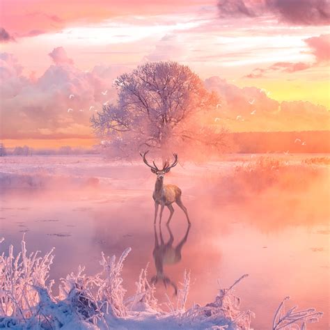Reindeer Fantasy Arts Hd Animals 4k Wallpapers Images