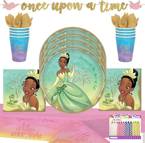 Disney Princess Tiana Birthday Party Supplies Pack Serves 16 Guests