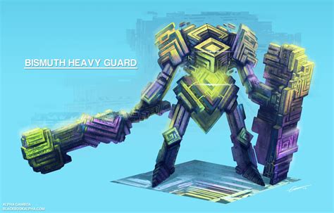 Bismuth Heavy Guard Alpha Gamboa Fantasy Creatures Art Monster